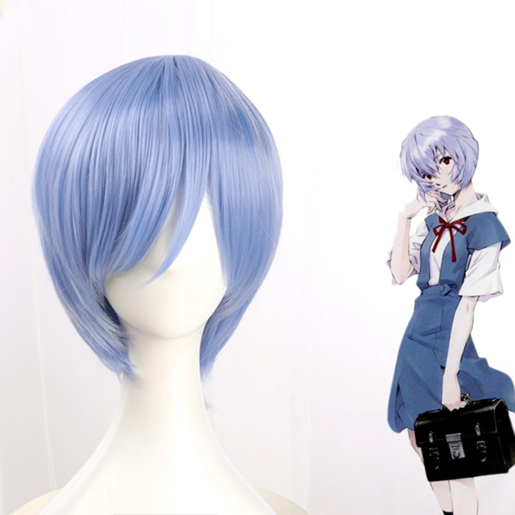 EVA Evangelion Lingpoli blue short hair cosplay wig - Evangelion Merch