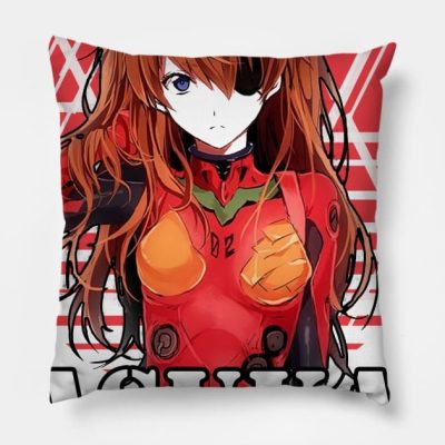 Asuka Evangelion Throw Pillow Official Evangelion Merch