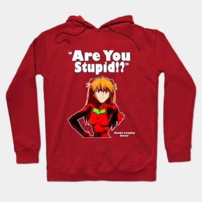 Asuka Are You Stupid Hoodie Official Evangelion Merch