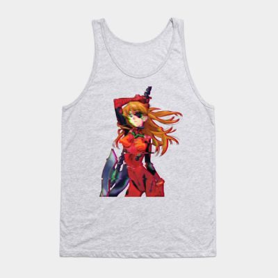 Asuka Glitched Tank Top Official Evangelion Merch