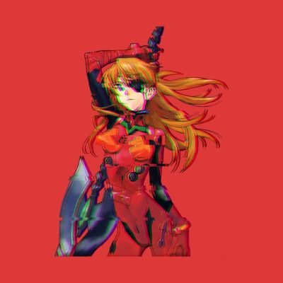 Asuka Glitched Pin Official Evangelion Merch
