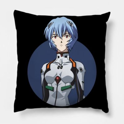 Neon Genesis Evangelion Rei Ayanami Throw Pillow Official Evangelion Merch