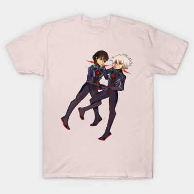 Kaworu And Shinji Cute Transparent Dangan Ronpa St T-Shirt Official Evangelion Merch