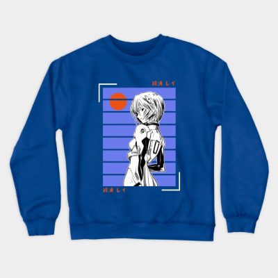 Rei Line Bg Crewneck Sweatshirt Official Evangelion Merch