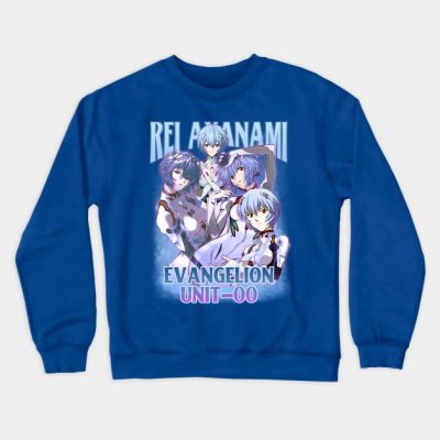 Bootleg Anime Evangelion Rei Ayanami Unit 00 Crewneck Sweatshirt Official Evangelion Merch