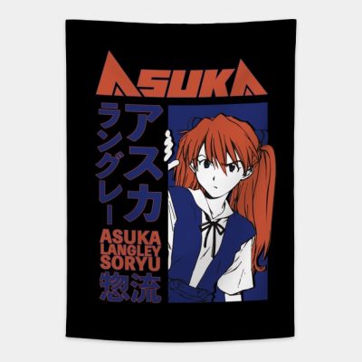 Asuka Langley Eva Japanese Aesthetics Red Blue Tapestry Official Evangelion Merch