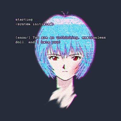 Ayanami Rei Glitched Hoodie Official Evangelion Merch