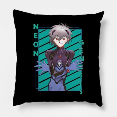 Kaworu Nagisa Neon Genesis Evangelion Shinseiki Ev Throw Pillow Official Evangelion Merch