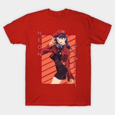 Misato Katsuragi Neon Genesis Evangelion Shinseiki T-Shirt Official Evangelion Merch