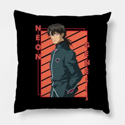 Ryoji Kaji Neon Genesis Evangelion Shinseiki Evang Throw Pillow Official Evangelion Merch