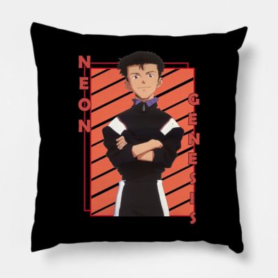 Toji Suzuhara Neon Genesis Evangelion Shinseiki Ev Throw Pillow Official Evangelion Merch
