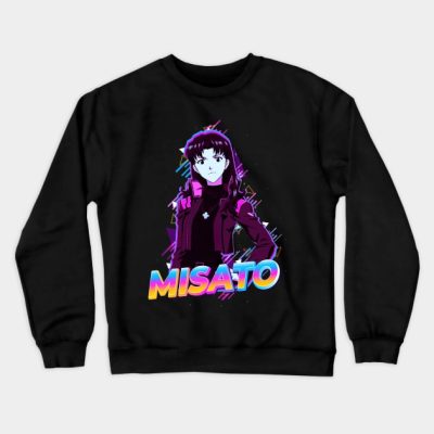 Eva Misato Neon Genesis Evangelion Crewneck Sweatshirt Official Evangelion Merch