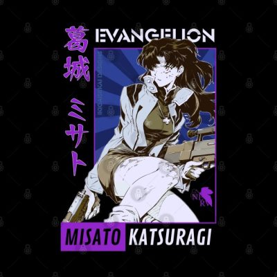 Misato Katsuragi Anime Fan Art Ikigaisekai Tapestry Official Evangelion Merch