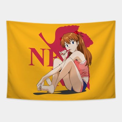 Morning Routine With Asuka Langley Neon Genesis Ev Tapestry Official Evangelion Merch