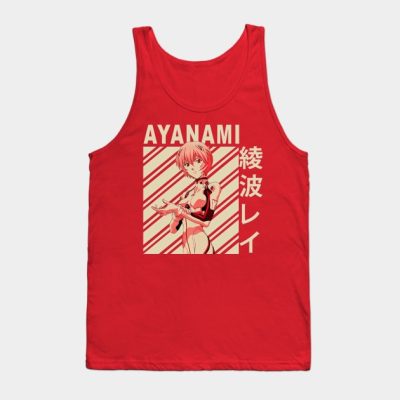 Rei Ayanami Vintage Art Tank Top Official Evangelion Merch
