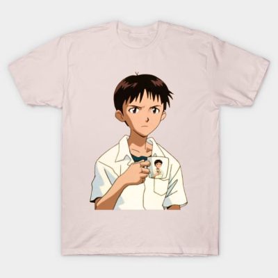 Shinji In A Cup In A Shinji In A Cup In A Shinji I T-Shirt Official Evangelion Merch