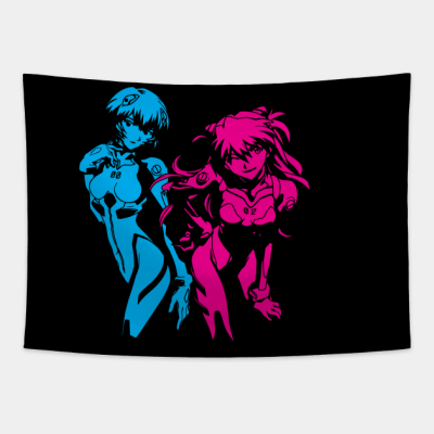 Eva Shirt Nge Rei Ayanami Asuka Langley Neon Genes Tapestry Official Evangelion Merch