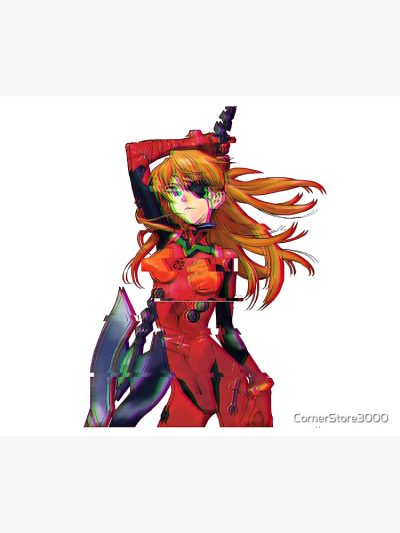 Glitched Asuka Tapestry Official Evangelion Merch