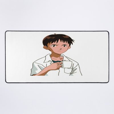 Shinji Ikari Coffee Funny Mouse Pad Official Evangelion Merch