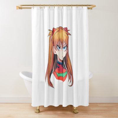 Asuka Langley Shower Curtain Official Evangelion Merch