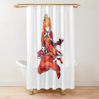 Asuka Langley Shower Curtain Official Evangelion Merch