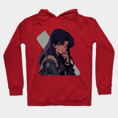 Evangelion Misato Katsuragi Cool Anime Girl Illustration Hoodie