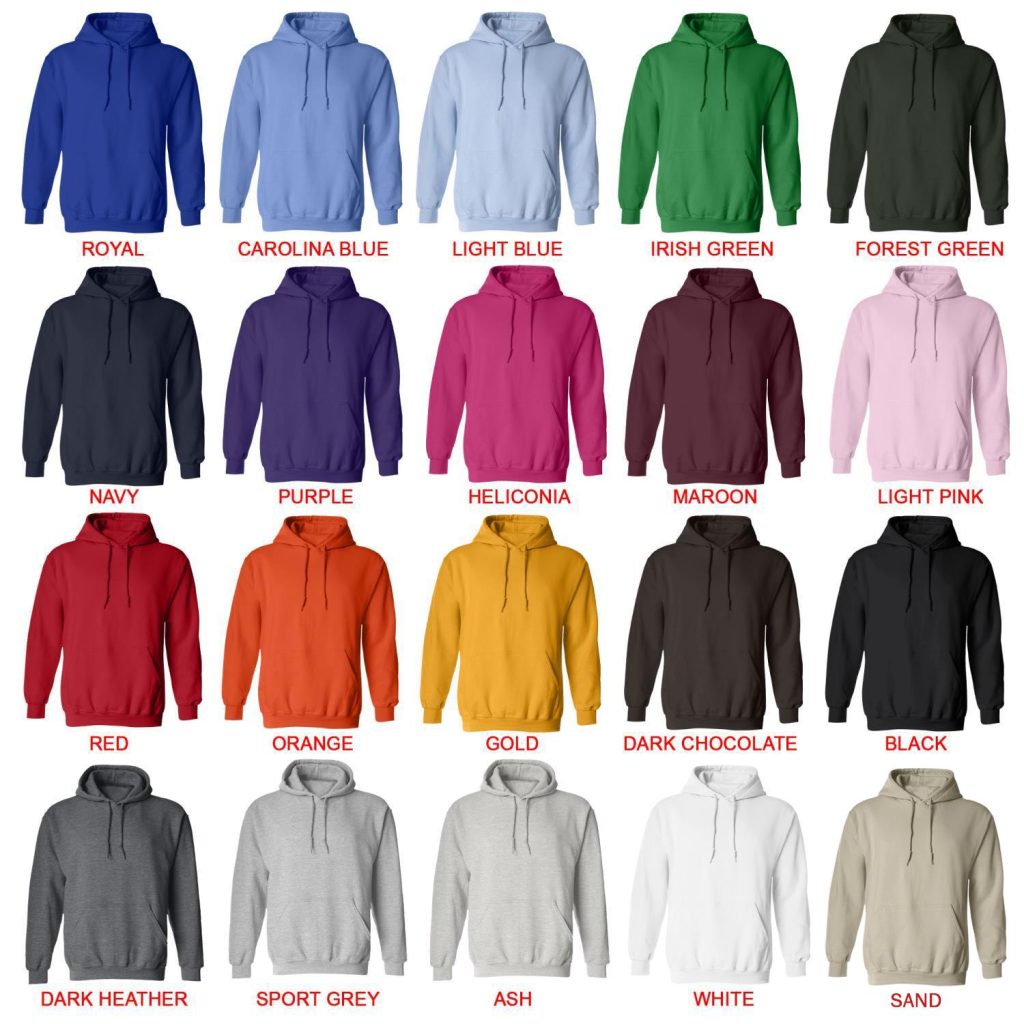 hoodie color chart - Evangelion Merch